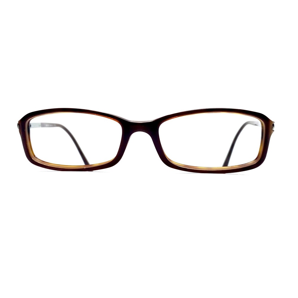 Prada Red Burgundy Silver Rectangular Glasses Italy VPR17G 701 101 52 16 135